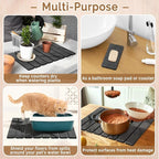 2 PCS Stone Dish Drying Mat for Kitchen Counter, Quick Dry Stone Dishes Mats - Image 6