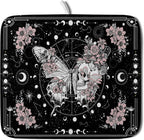 Skeleton Butterfly Dish Drying Mat Black Skull Absorbent Dish Drainer by Giwawa