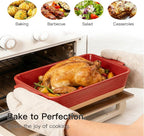 Dafuceramic Casserole Dish for Oven, 4.2 QT Baking Dish, 9x13 Large Porcelain - Image 3
