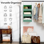 GRANNY SAYS 3-Shelf Closet Organizers and Storage, Foldable Hanging Closet - Image 4