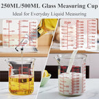 Ackers High Borosilicate Glass Measuring Cup Set - Image 3