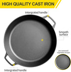 EDGING CASTING Pre-Seasoned Large Cast Iron Skillet 17 Inch, Dual Handle - Image 3