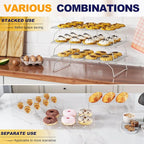 3 Tier Stackable Cooling Rack for Batch Cooling Cookie, Cake-15.8”x 10”- Heavy - Image 5