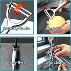 Vegetable Peeler with Bottle Opener, Stainless Steel, Razor-Sharp Blade - Image 6