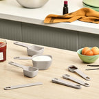bella 9-Piece Nested Measuring Cups & Spoons Set, 4 Cups, 4 spoons, 1 Leveler - Image 2