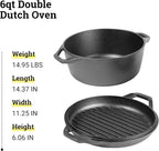 Lodge Chef Collection 6qt Double Dutch Oven - Image 8
