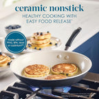 Rachael Ray Cucina Ceramic Nonstick Frying Pan/Skillet, 12.5 Inch Non Stick - Image 3