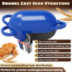 Enameled Cast Iron Oval Bread Oven - Image 4