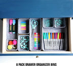 Welaxy Desk Drawer organizers tray Felt storage bins aesthetics room décor - Image 4