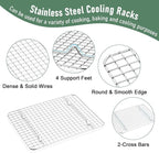 Homikit Baking Sheet with Wire Rack Set, Metal Bacon Cookie Trays Nonstick - Image 4