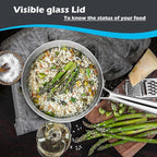 E-far 3-Quart Saucepan, Tri-Ply Stainless Steel Sauce Pan - Image 6