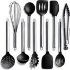 COOK WITH COLOR Silicone Cooking Utensils, Kitchen Utensil Set, Cooking Utensils by CookwithColor