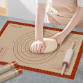 Silicone Baking Mat, Pastry Rolling Sourdough Baking Mat Supplies by Dwavele