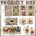 Fourluoo 10 Pcs Butterfly Kitchen Dish Towels Rugs Oven Mitts and Pot Holders - Image 3