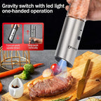 Gravity Electric Salt and Pepper Grinders refillable 1 Pack, USB Rechargeable - Image 4