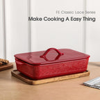 Casserole Dish with Lid, Ceramic 9x13 Casserole Dish - Image 3