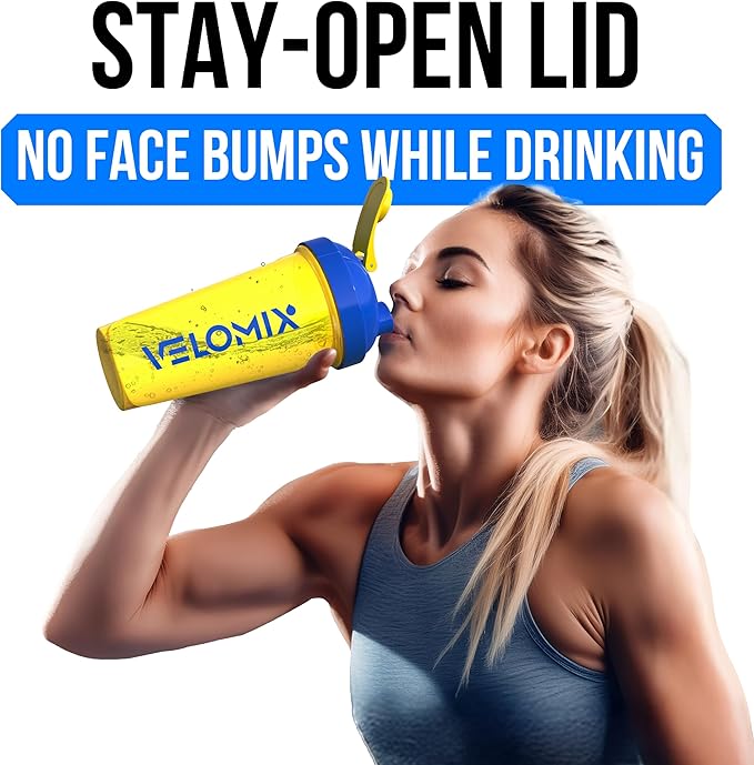VELOMIX -2 Pack- 28 oz Protein Shaker Bottles - Image 7