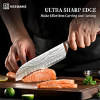 KEEMAKE Knife Set 5 Pieces, Professional Kitchen Knife Set, High Carbon - Image 2