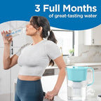 HOMEWATER 10-Cup Pitcher Filter – BPA-Free, High-Capacity 2.4L Pitcher - Image 8