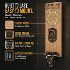 Magnetic Bottle Openers with Catcher, Wall Mounted Wooden Beer Bottle Opener - Image 5