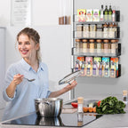 Vetacsion 4 Pack Moveable Fridge Magnetic Spice Racks - Image 3