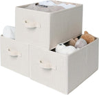 StorageWorks Foldable Shelf Organizer Bins, Closet Storage Baskets by StorageWorks