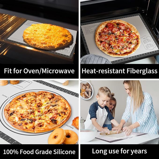 Silicone Baking Mat with Measurement, Non Stick Siliocne Pastrty Mat - Image 2