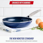 Blue Diamond 8" Nonstick Frying Pan Skillet, Diamond Infused PFAS-Free Ceramic - Image 2