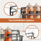 Mystozer Spice Rack wall mounted 6 Pack, Space-Saving Spice Organizer - Image 4