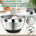 DUTZUN Mixing Bowls with Lids Set - Image 6
