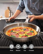 VocVoi Stainless Steel Pan, 12 Inch - Image 3
