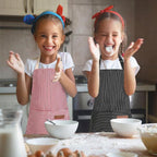 2 Pack Stripes Kids Apron, Kids Cooking Aprons - Image 5