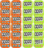 24 Pack Digital Kitchen Timer Small Classroom Timers by VOULOIR