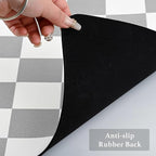 Checkered Dish Drying Mat for Kitchen Counter, Coffee Bar Station Accessories - Image 7