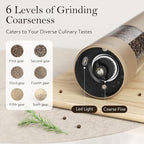 Ultrean Pepper Grinder, Rechargeable Salt and Pepper Grinder Set - Image 3