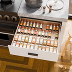Yieach 4 Pack Adjustable In Drawer Spice Organizer - Image 7