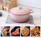 EDGING CASTING Enameled Cast Iron Covered 5.5 Quart Dutch Oven - Image 6
