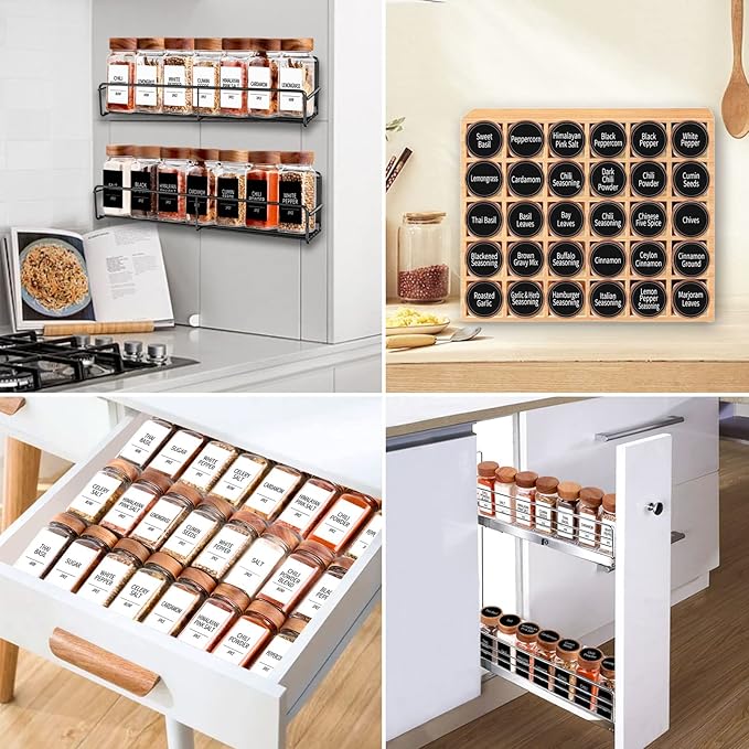 Churboro 24 Spice Jars with 547 Labels - Image 6