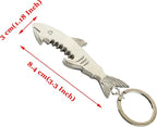 SWATOM Shark Keychain Zinc Alloy Bottle Opener Beer Opener Tool Key Tag Chain - Image 3