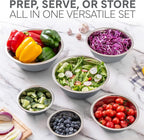 COOK WITH COLOR Stainless Steel Mixing Bowls Set - Image 3