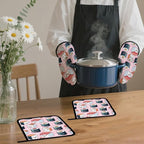 Cute Sushi Roll Japanese Oven Mitts and Pot Holders Set, Kitchen Decor Heat - Image 7