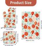 3 Pcs Kitchen Stuff, Kitchen Oven Mitts and Pot Holders Sets - Image 4