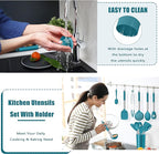 E-far 14 Pieces Silicone Cooking Utensils Set, Kitchen Utensils Set - Image 7