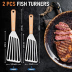 Joyfair Fish Spatula Metal Spatulas, Kitchen Slotted Turners & Outdoor Griddle - Image 7