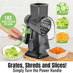 Cheese Grater Hand Crank Rotary Vegetables Shredder - Image 3