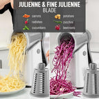 Zulay Kitchen Rotary Cheese Grater 5 Blade Cheese Shredder - Image 6