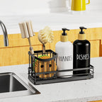 Moforoco Kitchen Dish Soap Dispenser Set, 16OZ Glass Bottle, Hand and Dish Soap - Image 7