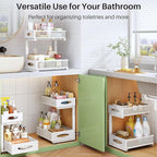 Under Sink Organizer, 2 Tier Pull out Cabinet Organizer Baskets - Image 8