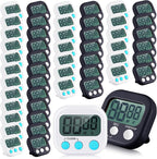Xuhal 50 Pieces Digital Kitchen Timer Bulk, Small Magnetic Timers by Xuhal