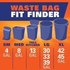 Hefty Ultra Strong 13 Gallon Trash Bags, Tall Kitchen Trash Bags 13 Gallon Size - Image 8